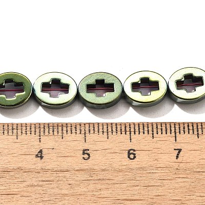 Electroplated Synthetic Non-magnetic Hematite Beads Strands G-L613-Z01-02H-1