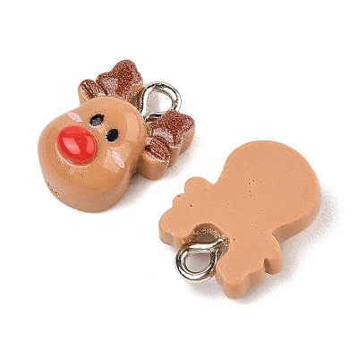 Christmas Theme Opaque Resin Pendants RESI-S08-01L-1