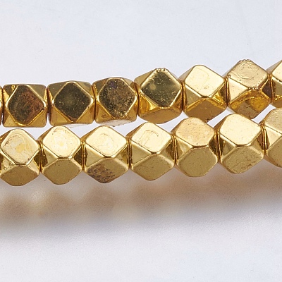 Electroplate Non-magnetic Synthetic Hematite Bead Strands X-G-K237-08I-1