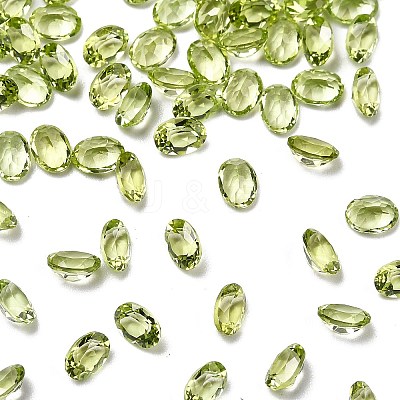 Faceted Natural Peridot Cabochons G-I295-05C-16B-06-1