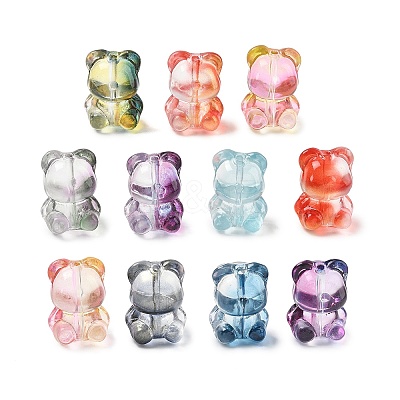 Baking Paint Transparent Glass Beads GL-CBA7B2B-09-1