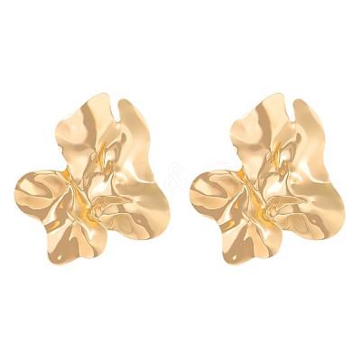 Alloy Flower Stud Earrings for Women WG9B189-01-1