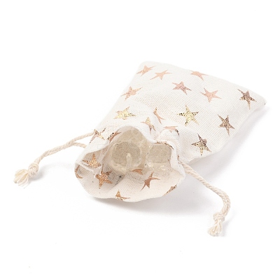 Christmas Theme Cotton Fabric Cloth Bag X-ABAG-H104-B01-1