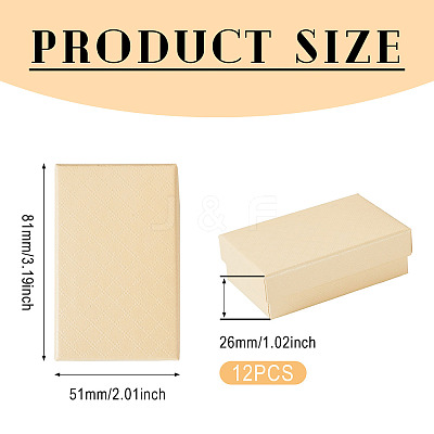 Rectangle Cardboard Paper Jewelry Box CON-TAC0015-01B-1