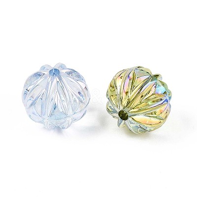 UV Plating Transparent Acrylic Beads TACR-N020-02-1