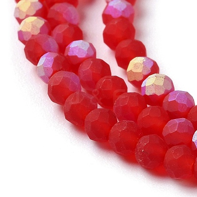 Imitation Jade Glass Beads Strands EGLA-A034-T3mm-MB01-1