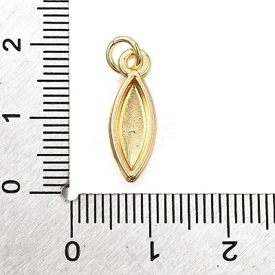 Brass Enamel Pendants KK-C106-08G-1