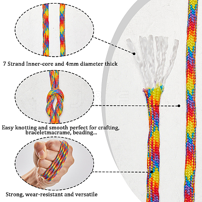 50M 7 Inner Cores Polyester & Spandex Cord Ropes RCP-SP0001-01B-1