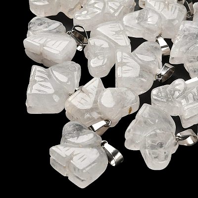 Natural Quartz Crystal Pendants G-B127-05P-14-1