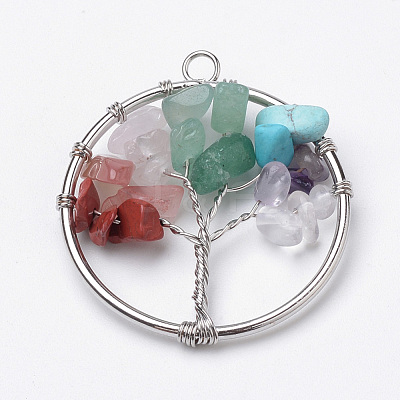 Natural & Synthetic Gemstone Pendants G-S271-23A-01-1
