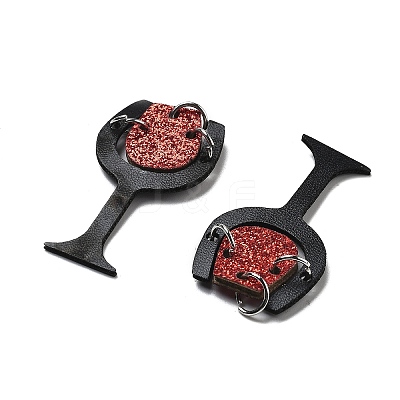PU Leather Big Pendants FIND-R050-03K-1