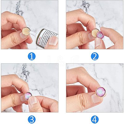 DIY Stud Earring Making Kits DIY-UN0001-46RG-1