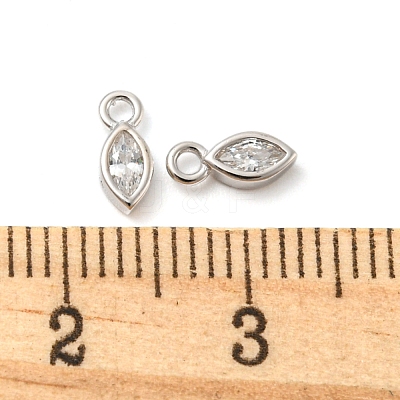 Real Platinum Plated Rhodium Plated 925 Sterling Silver Charms STER-K176-03B-P-1