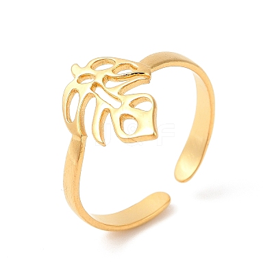 Ion Plating(IP) 304 Stainless Steel Cuff Rings X-RJEW-E063-34G-1