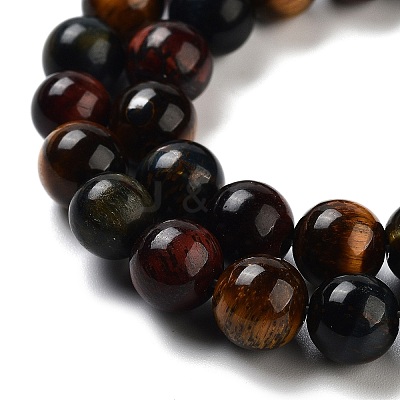 Natural Tiger Eye Beads Strands X-G-G448-8mm-21AB-1