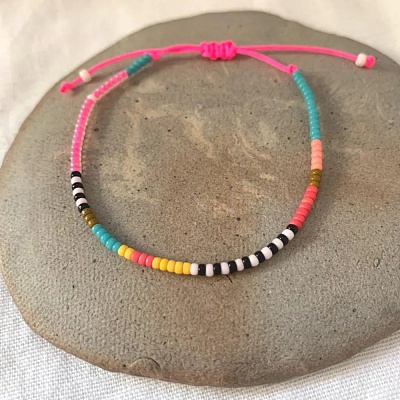 Bohemian Adjustable Glass Seed Beaded Bracelets for Women YP9037-1-1