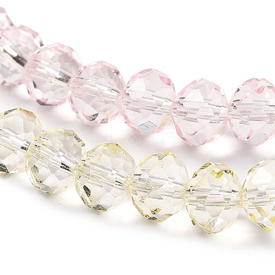 Transparent Painted Glass Beads Strands DGLA-A034-T6mm-A25-1