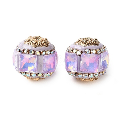 Handmade Polymer Clay Indonesia Beads IPDL-H001-21KCG-01-1