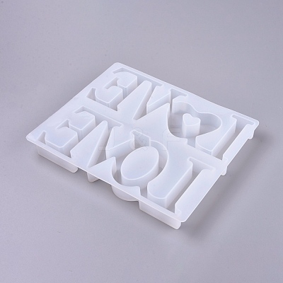 Valentine's Day Word Love Silicone Molds X-DIY-K017-18-1