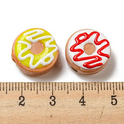 Handmade Lampwork Enamel Beads Strands LAMP-A001-F03-1