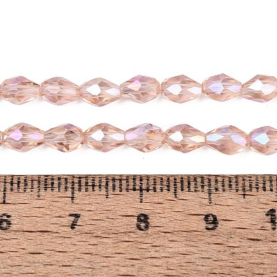 Transparent Electroplate Glass Beads Strands LS-EGLA-N013-T4mm-B29-1