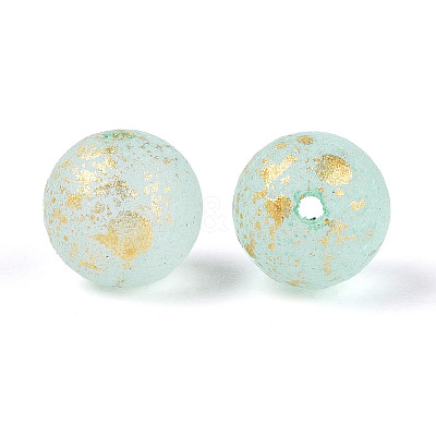 Baking Paint Glass Beads DGLA-N014-8mm-01J-1