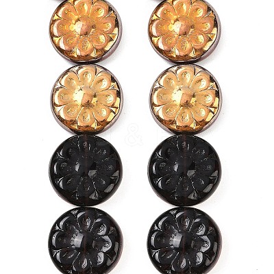 Czech Pressed Glass Beads GLAA-I061-48B-1