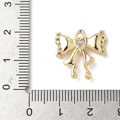 Brass Micro Pave Cubic Zirconia Pendants KK-S531-08G-A-1