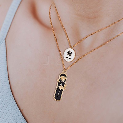 40Pcs 4 Style Alloy Enamel Pendants JX132A-1