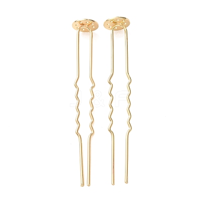 Brass Hair Fork Findings KK-H298-02A-1