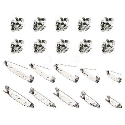Iron Brooch Findings IFIN-TA0001-27P-1