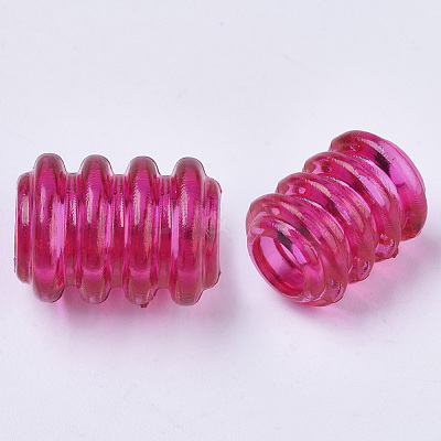 Transparent Acrylic European Beads TACR-T015-031-1