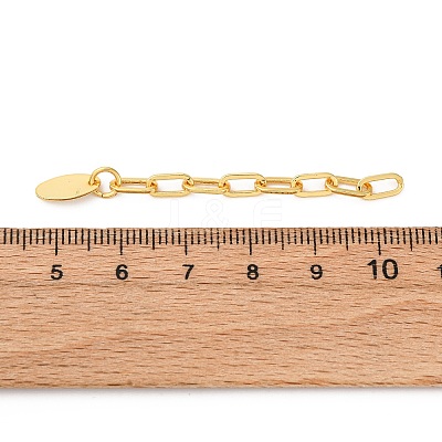 Brass Ends with Chain KK-D378-09G-01-1
