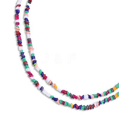 Opaque Spray Painted Glass Bead Strands GLAA-N047-04A-1