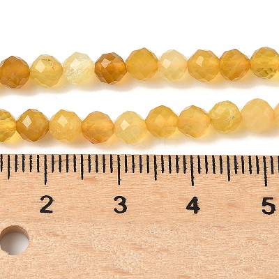 Natural Yellow Opal Beads Strands G-D306-A05-4mm-1