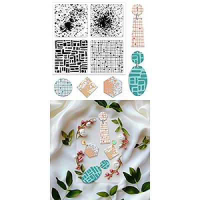Silicone Clay Texture Mat AJEW-WH0447-047-1