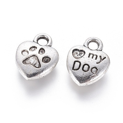 Tibetan Style Alloy Charm Enamel Settings X-TIBEP-23882-AS-FF-1