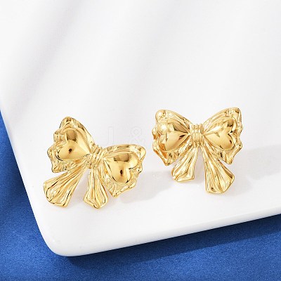 304 Stainless Steel Stud Earrings EJEW-G423-32E-G-1