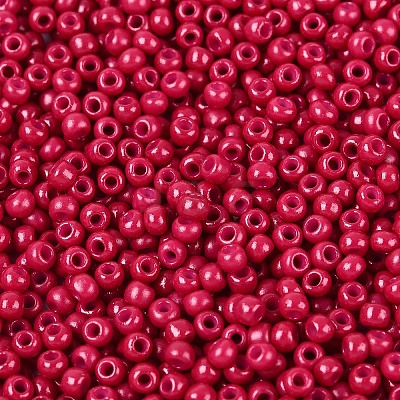 12/0 Grade A Baking Paint Glass Seed Spacer Beads X-SEED-Q009-FJX32-1