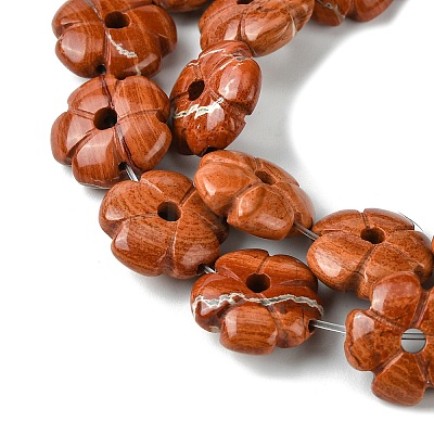 Natural Red Jasper Beads Strands G-H023-B04-01-1