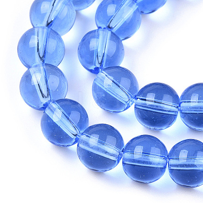 Transparent Glass Beads Strands GLAA-T032-T8mm-04-1