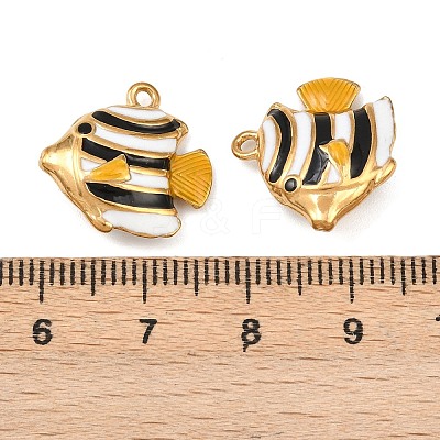 304 Stainless Steel Enamel Pendants STAS-C150-01I-1