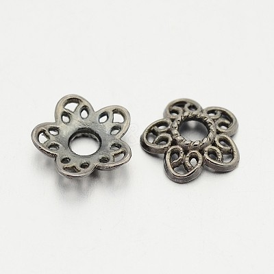 Tibetan Style Alloy Bead Caps K0P34051-1
