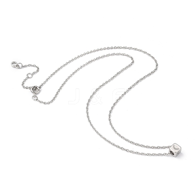 Cube Micro Pave Cubic Zirconia Pendant Necklaces & Bracelets Sets SJEW-JS01116-01-1