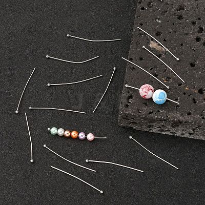Tarnish Resistant 304 Stainless Steel Ball Head pins STAS-N017-02-35mm-1