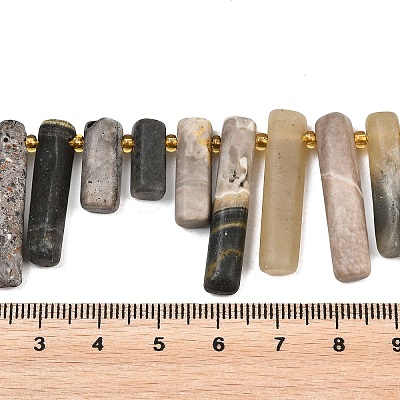 Natural Bumblebee Jasper  Beads Strands G-F829-A04-01-1