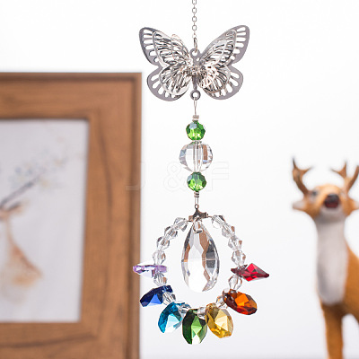 Crystal Teardrop Glass Suncatchers Prisms Pendant Decorations BUER-PW0001-136-1