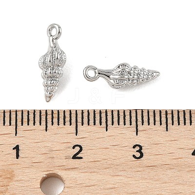SHEGRACE Brass Shell Shape Charms XGR0170P-107P-1