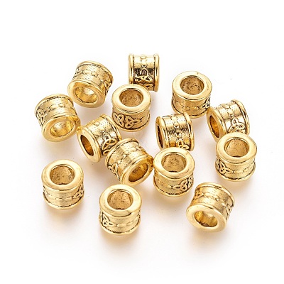 Tibetan Style European Beads GLF11489Y-NF-1