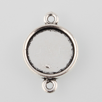 Tibetan Style Alloy Cabochon Connector Settings LS-TIBE-M022-13AS-1